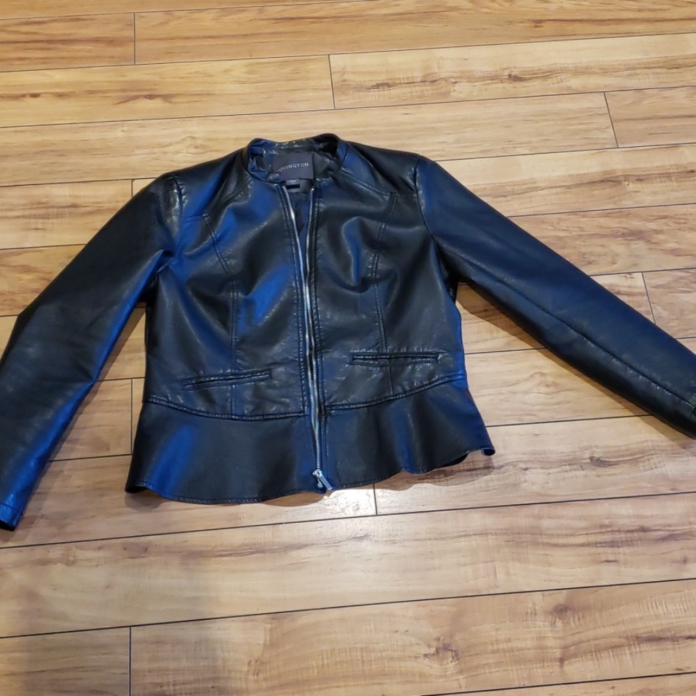 Faux leather jacket
